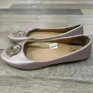 Beverly Hills Polo Club Flats  Rose Gold Size 9.